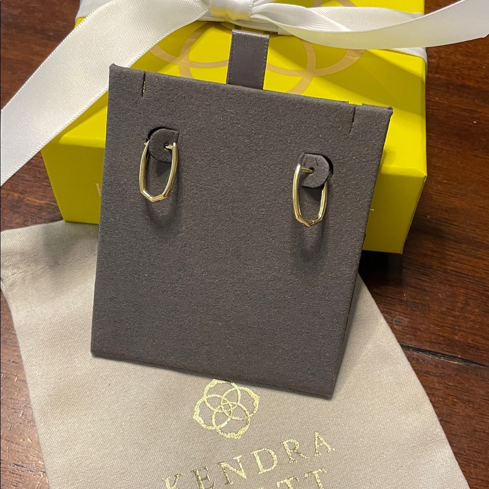 Kendra Scott Ellen Huggies in 18K Gold Vermeil